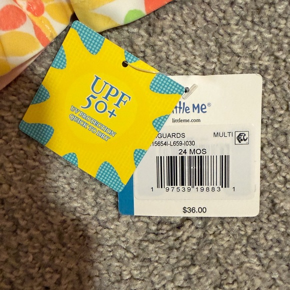 Little Me Colorful Floral Rashguard - Picture 4 of 4